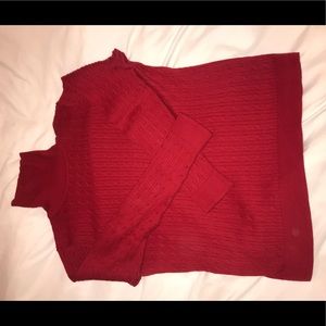 Talbots Pina Cotton Cable-knit Turtleneck